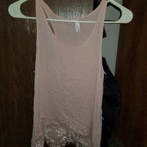 Pink Lace Tank